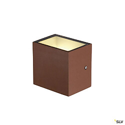 Acheter Applique extérieure SLV SITRA CUBE, rouille avec LED intégrée, 10W, 3000K, IP44