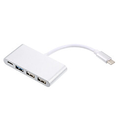 4 en 1 Type-C à Type-C 3 ports de charge de concentrateur Câble d'adaptateur de type C à USB 3.0 USB C à 3 concentrateurs à vitess1325