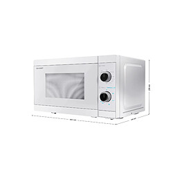 Sharp YC-MG01E-C micro-onde Comptoir Micro-ondes grill 20 L 800 W Blanc