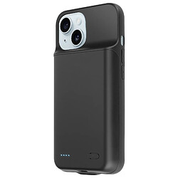 Avizar Coque pour iPhone 15 Protection 2en1 Batterie 6800mAh Connecteur USB C Noir