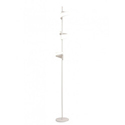 Luminaire Center Lampadaire LED intégré Tsunami Sable blanc 170 Cm