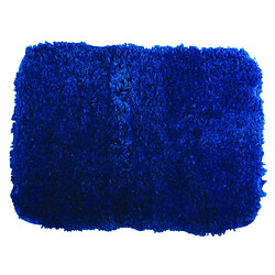 MSV Tapis de bain Microfibre 50x70cm Bleu Marine