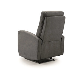 Avis Pegane Fauteuil relax manuel en tissu waterproof couleur Gris foncé - Longueur 66 x Profondeur 88 x Hauteur 103 cm