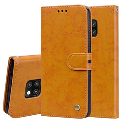 Wewoo Etui à rabat horizontal en cuir de style business à texture de cire pour Huawei Mate 20 Pro, avec support