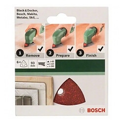 BOSCH Accessoires - abr. delta auto -agrippant 93/g60/120/240/6trous