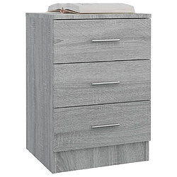 Acheter Maison Chic Lot de 2 Tables de chevet - Tables de Nuit Sonoma gris 38x35x56cm Bois d'ingénierie