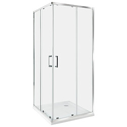 Beliani Cabine de douche TELA 80 x 80 x 185 cm Argenté