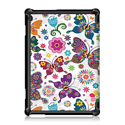 Avis Wewoo Housse Coque Étui en cuir avec rabat à déformation horizontale pour motif de couleur pour Lenovo Tab M10, support à trois rabats (motif papillon)