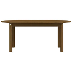 ComfortXL Table Basse Marron Miel 110x55x45 Cm Bois Massif De Pin pas cher