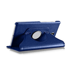 Avis Wewoo Etui en cuir à rotation horizontale à 360 degrés avec texture Litchi pour Galaxy Tab A 10.5 T590 / T595 / T597, avec support (bleu foncé)