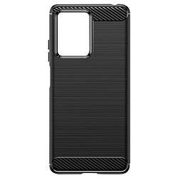 Avizar Coque pour Xiaomi Redmi Note 12 Pro et 12 Pro Plus Renforcée Souple Carbone Noir