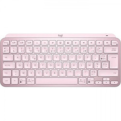 Clavier sans fil Logitech - MX Keys Mini - ROSE - Compact, Bluetooth, rétroéclairé pour MAC, iOS, Windows, Linux, Android