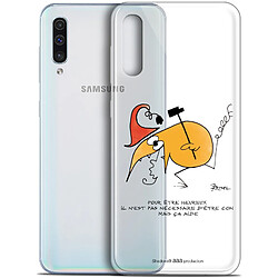 Caseink Coque Pour Samsung Galaxy A50 (6.4 ) [Gel HD Collection Les Shadoks ? Design Pour Être Heureux - Souple - Ultra Fin - Imprimé en France]