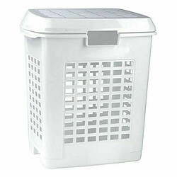 BigBuy Home Panier à linge Blanc 50 L (4 Unités)