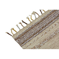 Alter Tapis boston moderne, style kilim, 100% coton, beige, 200x140cm