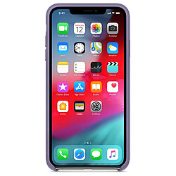 Apple Coque Leather pour iPhone Xs Max - Lilac