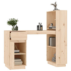 Acheter vidaXL Bureau 110x53x117 cm Bois massif de pin