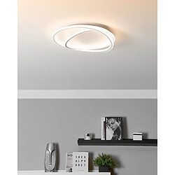 Beliani Plafonnier LED blanc LEYLAN