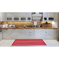 Alter Chemin de cuisine, 100% Made in Italy, Tapis antitache avec impression numérique, Tapis antidérapant et lavable, Modèle de Noël - Chelsie, cm 140x52