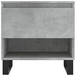 Acheter vidaXL Table basse gris béton 50x46x50 cm bois d'ingénierie