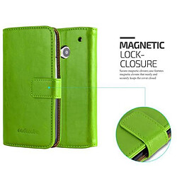 Acheter Cadorabo Coque HTC ONE M7 Etui en Vert