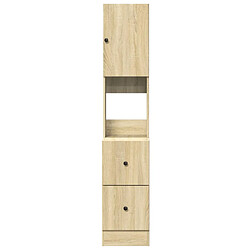 Avis vidaXL Armoire de cuisine chêne sonoma 35x50x180 cm bois d'ingénierie