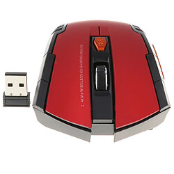 Avis Souris sans fil 2.4ghz usb pour souris optiques d'ordinateur portable défiler rouge