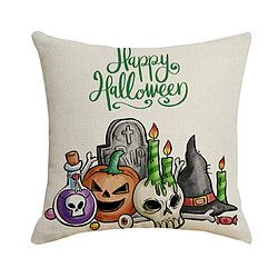 P41 4PCS 45 * 45cm Halloween Skull motif de linge de linge de coussin d'impression Coussin de coussin