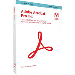 Adobe Systems Acrobat Pro 2020 - Licence Perpétuelle - 2 postes