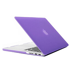 Wewoo Housse Étui Violet pour Macbook Pro Retina 13,3 pouces Boîtier de protection en plastique dur givré