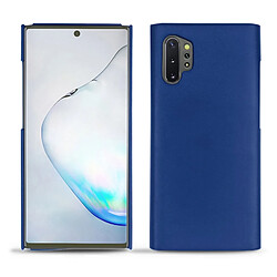 Coque cuir Samsung Galaxy Note10+ - Coque arrière - Bleu océan ( Nappa - Pantone #15458a) - NOREVE