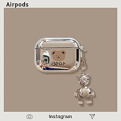 GUPBOO Airpods Coque Housse Étui Protecteur Compatible pour AirPods 3-dessin animé mignon ours coréen