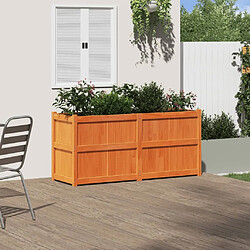 Avis Maison Chic Jardinière,Bac à fleurs - pot de fleur cire marron 150x50x70 cm bois de pin massif -GKD43312