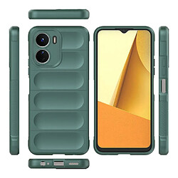 Htdmobiles Coque pour Vivo Y16 - housse etui silicone gel fine + verre trempe - VERT