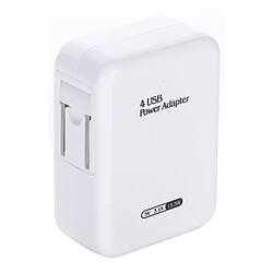 Acheter Wewoo Chargeur de voyage pour mural USB 15.5W 5V 3.1A 4 ports USB, prise américaine