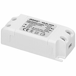 Orno Transformateur 12v (90VAC-254VAC à 12VDC) pour G4 MR11 MR16 GU5.3 LED Ampoules ou bandes de LED (6W-50W), IP20 (6W)