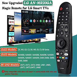 SANAG L-G Magic Telecommande De Rechange Pour Smart Tv, Lg Tv Avec Fonction Voix Et Pointeur, Telecommande Universelle Lg Pour L-G Oled Uhd Oled Qned 4K 8K