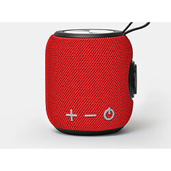 Universal Haut-parleur Bluetooth sans fil portable de tissu extérieur 360 HD Stéréo, IPX7 imperméable intégré en haut de gamme magnétique 1800 mAh | haut-parleurs de plein air (rouge)