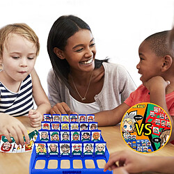 Universal Raisonnement logique Jeux de table pour enfants Jouets interactifs pour enfants parents Qui sont les jeux de société classiques Jeux de devinettes amusants pour la famille (bleu rouge)