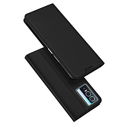 Etui en PU DUX DUCIS noir pour votre Vivo Y76 5G/Y76s/Y74s