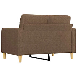 Acheter vidaXL Canapé à 2 places Marron 120 cm Tissu