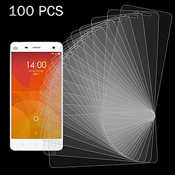 Wewoo Verre trempé 100 PCS pour Xiaomi Mi 4 0.26mm 9H Surface Dureté 2.5D Antidéflagrant Film d'Écran