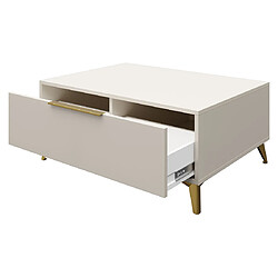 Acheter Bestmobilier Boccioni - table basse - beige - 104 cm