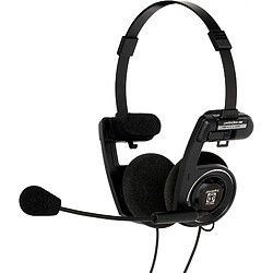 Casque d'Écoute avec Câble et Microphone avec Antibruit, Headset On Ear, , Noir, KOSS, Porta Pro Comm