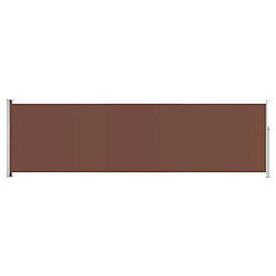 Maison Chic Auvent latéral rétractable de balcon | Store extérieur | Auvent solaire de patio 180x600 cm Marron -GKD28943