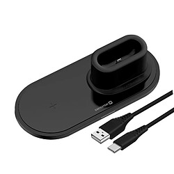 Chargeur à induction iPhone, Smartphone, Apple Watch, AirPods 15W Swissten Noir