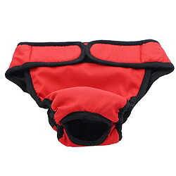 chiot chien physiologique pantalon femal chiens sanitaire pantalon couche red_l