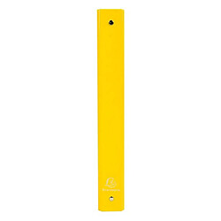 Exacompta Classeur rembordé polypropylène 4 anneaux 30mm - A4 - Jaune - Lot de 20