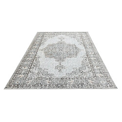 Avis Vidal Tapis de laine 262x173 Bleu Ultra Vintage