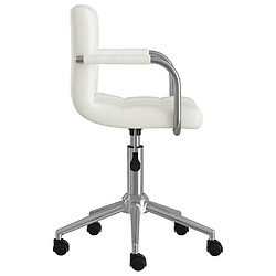 Acheter Maison Chic Chaise Gaming | Chaise de bureau Ergonomique Fauteuil pivotante Blanc Similicuir -GKD10279